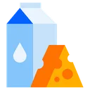 Free Milk And Cheese  Icon