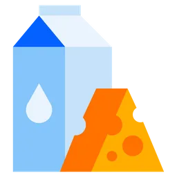 Free Milk And Cheese  Icon