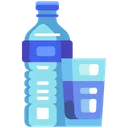 Free Mineral Water Refreshment Bottle Icône