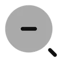 Free Minimalistic Magnifer Zoom Out Icon