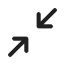 Free Arrow Minimize Minimize Resize Icon