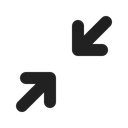Free Arrow Minimize Icon