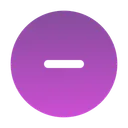 Free Minus Circle Minus Line Icon