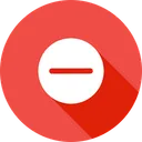 Free Minus Remove Round Icon