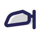 Free Mirror Rearview Side Mirror Icon