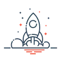 Free Mission Promotion Rocket Icon