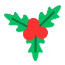Free Mistletoe Christmas Decoration Icon