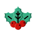 Free Mistletoe Christmas Winter Icon