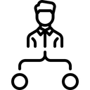 Free Mitarbeiter Aufgabe Flow Symbol