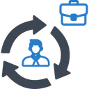 Free Mitarbeiterfluktuation  Icon