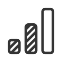 Free Mittlere Balken Balkendiagramm Balkengraph Symbol