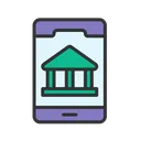 Free Mobile Banking Money Finance Icon