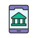 Free Mobile Banking Money Finance Icon