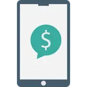 Free Mobile Chat Customer Service Financial Icon