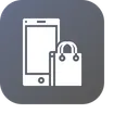 Free Mobile Carry Bag Icon