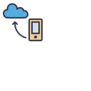 Free Mobile Cloud Data Icon