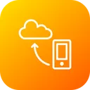 Free Mobil Cloud Daten Symbol