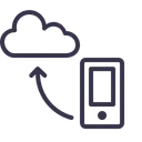 Free Mobil Cloud Daten Symbol