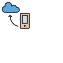 Free Mobil Cloud Daten Symbol