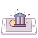 Free Mobile Concept Bank Icon