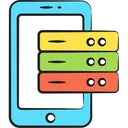 Free Database Mobile Mobile Storage Icon