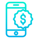 Free Mobile Dollar  Icon