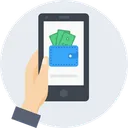 Free Mobile Hand Wallet Icon