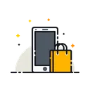 Free Mobile Carry Bag Icon