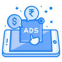 Free Mobile Concept Ads Icon