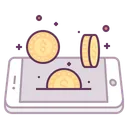 Free Mobile Concept Coin Icon