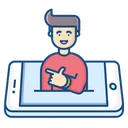 Free Mobile Concept Smile Icon