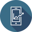 Free Mobile Marketing Growth Icon