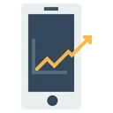 Free Mobile Marketing Growth Icon