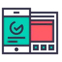 Free Mobile Window Statics Icon