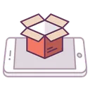 Free Mobile Konzept Paket Symbol