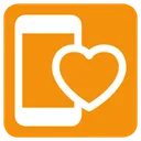 Free Mobile Love Heart Icon