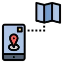 Free Mobile Map  Icon