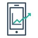 Free Mobile Marketing Growth Icon