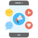 Free Mobile Marketing Social Media Share Icon