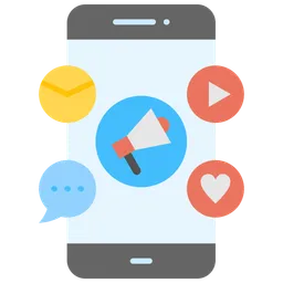 Free Mobile Marketing  Icon