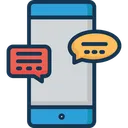 Free Mobile Massage Mobile Chatting Message Icon