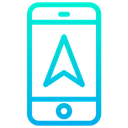 Free Mobile Direction Arrow Navigation Arrow Icon