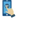 Free Mobile Online Store Icon