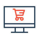 Free Monitor E Commerce Warenkorb Symbol