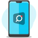 Free Mobile Search Search Magnifier Icon