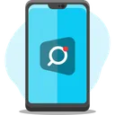 Free Mobile Search Search Magnifier Icon