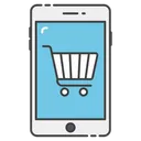 Free M Commerce Mobile Shopping Online Shopping Icon