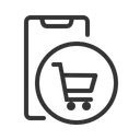 Free Shopping Online Smartphone Icon