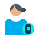 Free Mobile User Mobile Profile Female Profile Icon