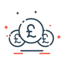 Free Moeda Libra Financas Ícone